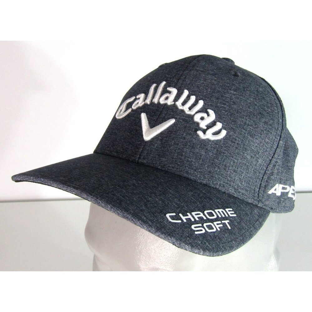 CALLAWAY Hat Cap Gray Chrome Soft Apex Odyssey Paradym Adjustable OSFM